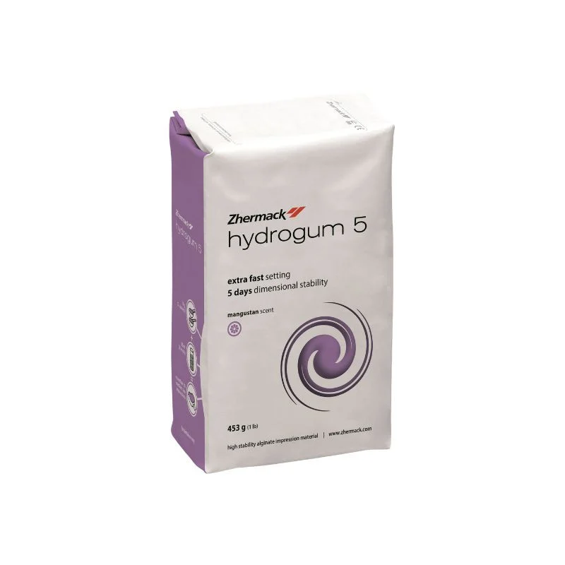 Alginato tipo I presa rápida livre de poeira aroma mangostão pacote com 453g
