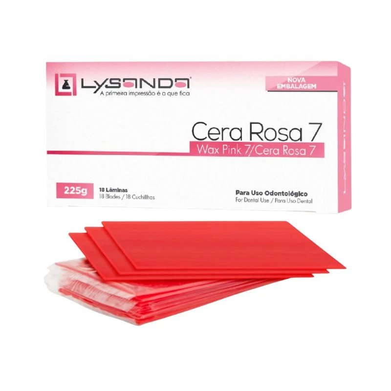 Cera rosa 7 - 18 lâminas 225g