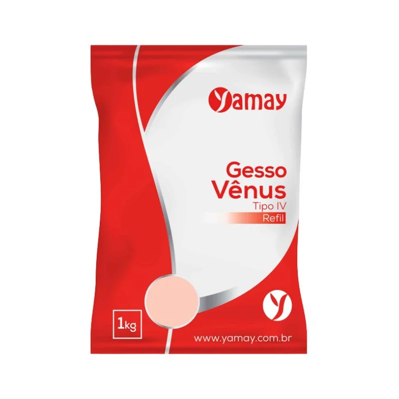 Gesso pedra especial tipo IV rosa/salmão pacote 1kg