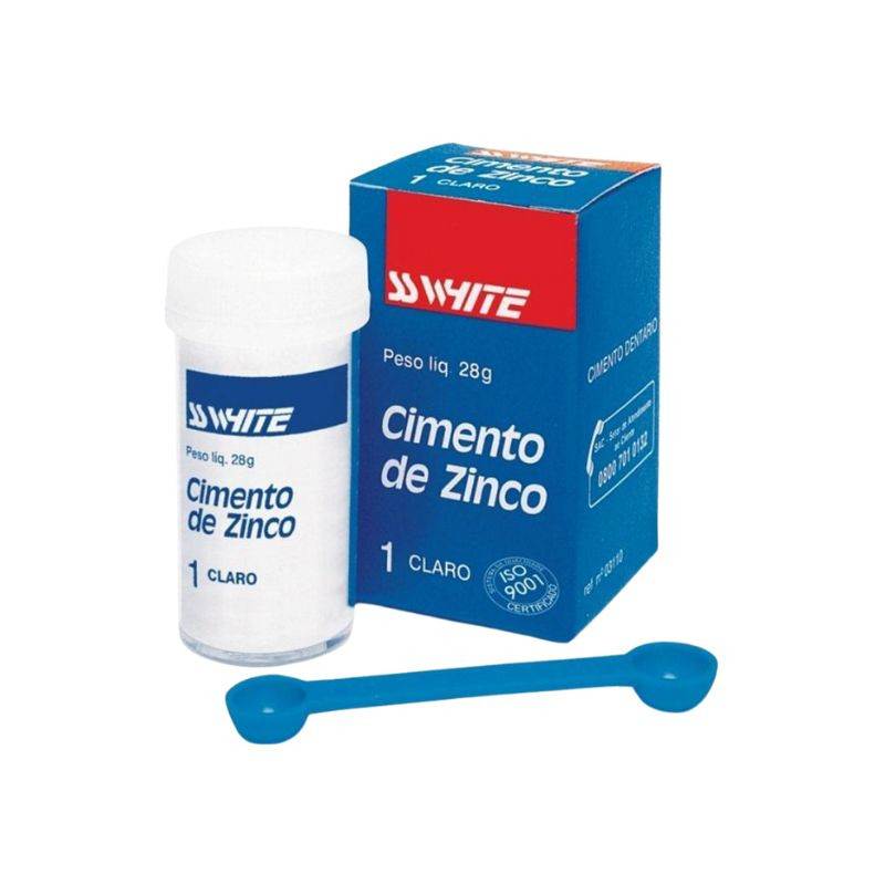 Cimento fosfato de zinco pó nº 1 cor claro pó 28g