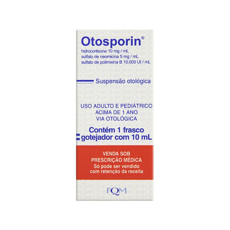 Solução otológica frasco com 10ml
