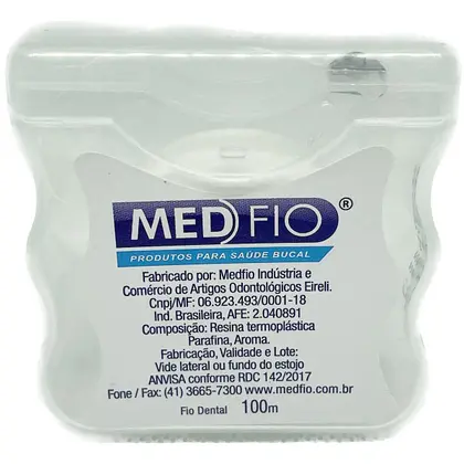 Fio dental em poliamida cera e aroma com 100m em saquinho