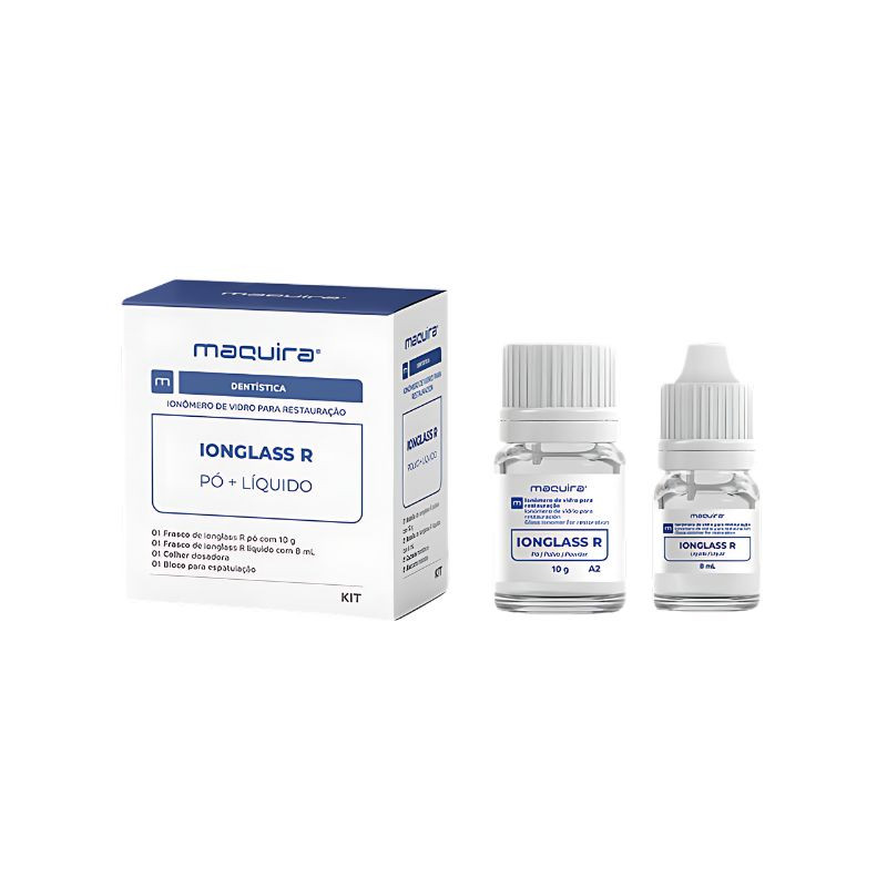 Ionômero de vidro autopolimerizável restauração R A2 kit po 10g e liquido 8ml