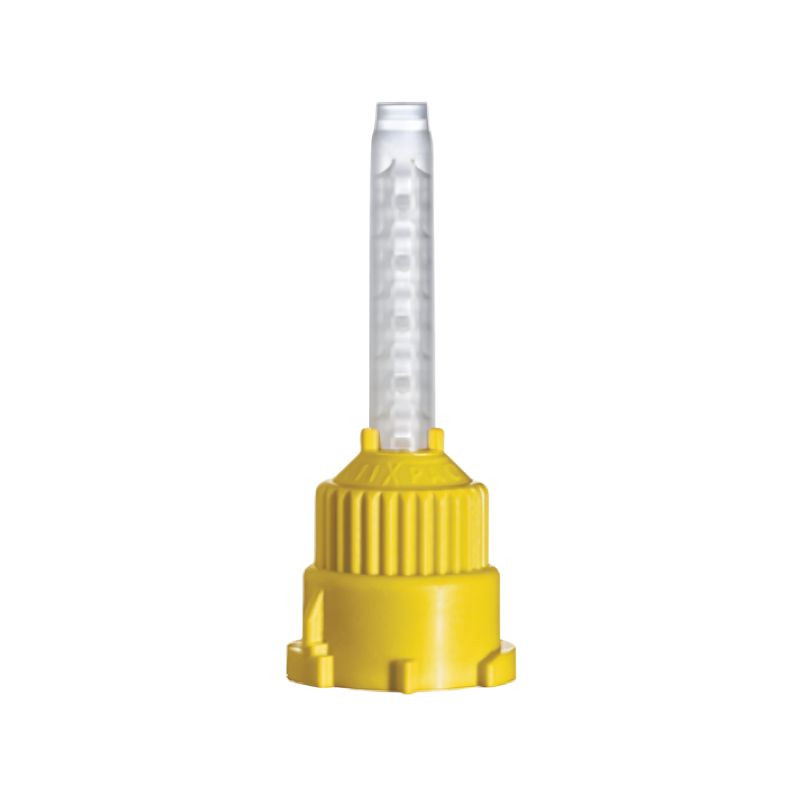 Ponta misturadora amarela com 10un 1:1/2:1 4,2mm T-Mixer para silicone de adição