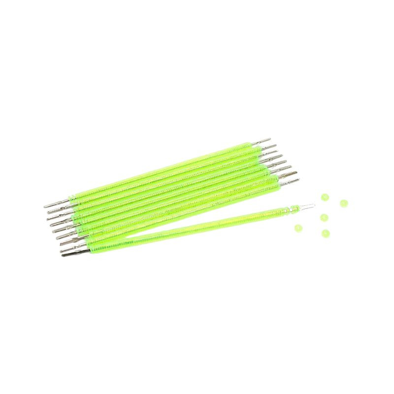 Elástico ligadura bengalinha verde limão cristal com 1000 un