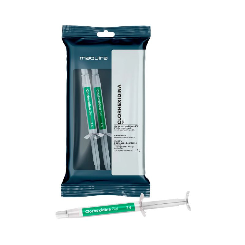 Clorexidina 2% gel com 2 seringas de 3g cada
