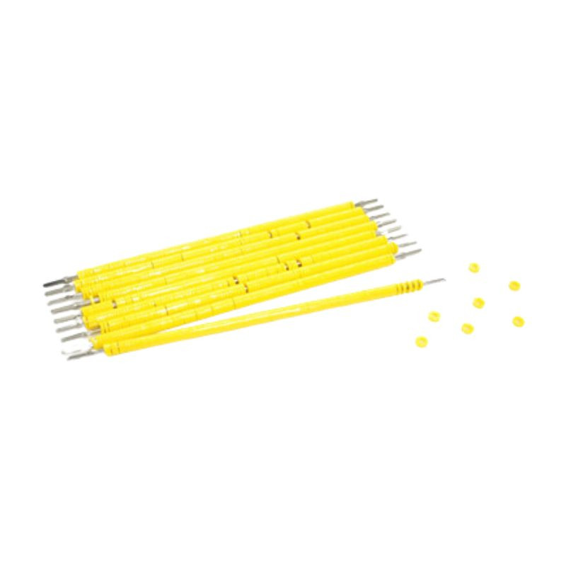 Elástico ligadura bengalinha amarelo com 1000 un
