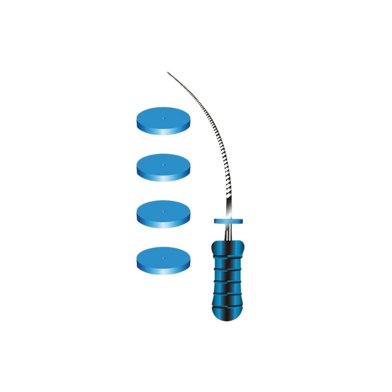 Silicone stop cursor 1mm com 100un
