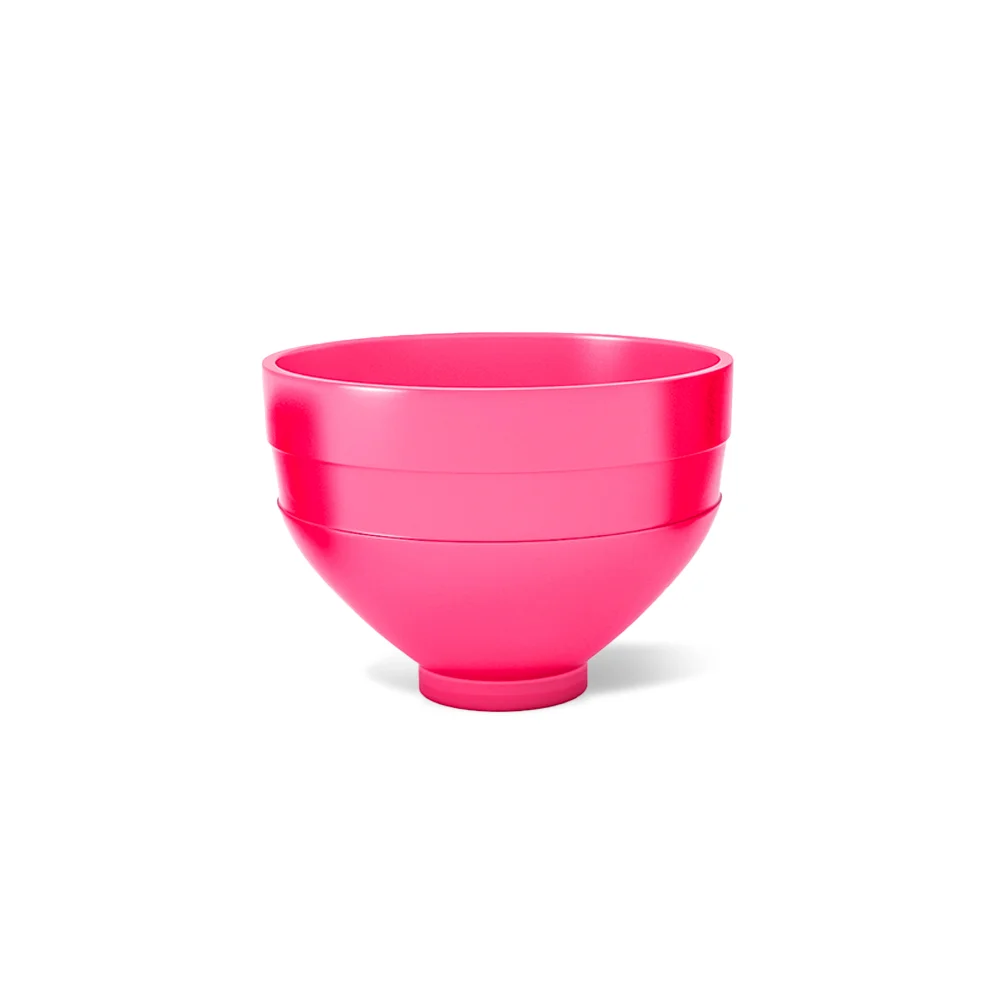 Grau de borracha (tigela) médio rosa fluorescente