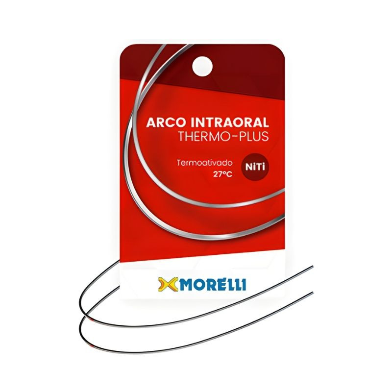 Arco intraoral thermo-plus médio NiTi - quadrado 0,40x0,40mm .016x.016 com 10 un