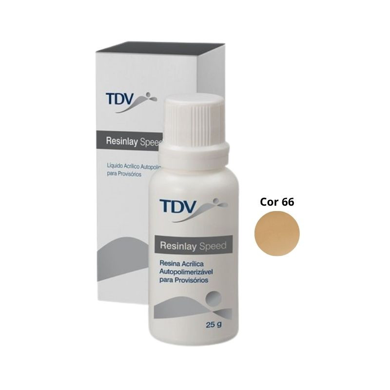 Resina acrilica autopolimerizavel para provisorios po cor 66 25g