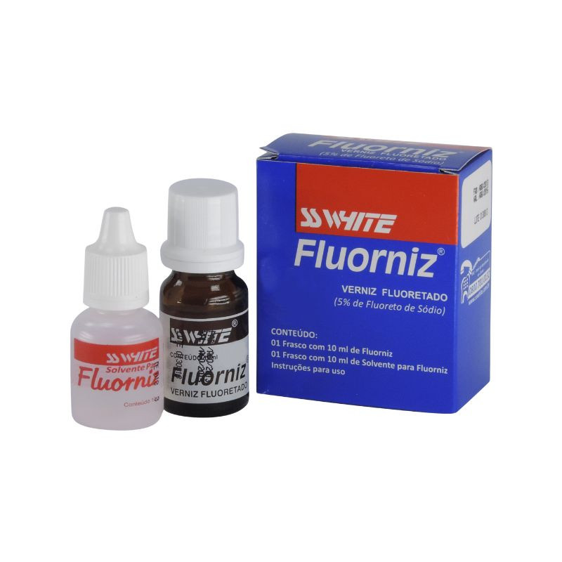 Verniz com fluor 5% com 10ml e solvente 10ml