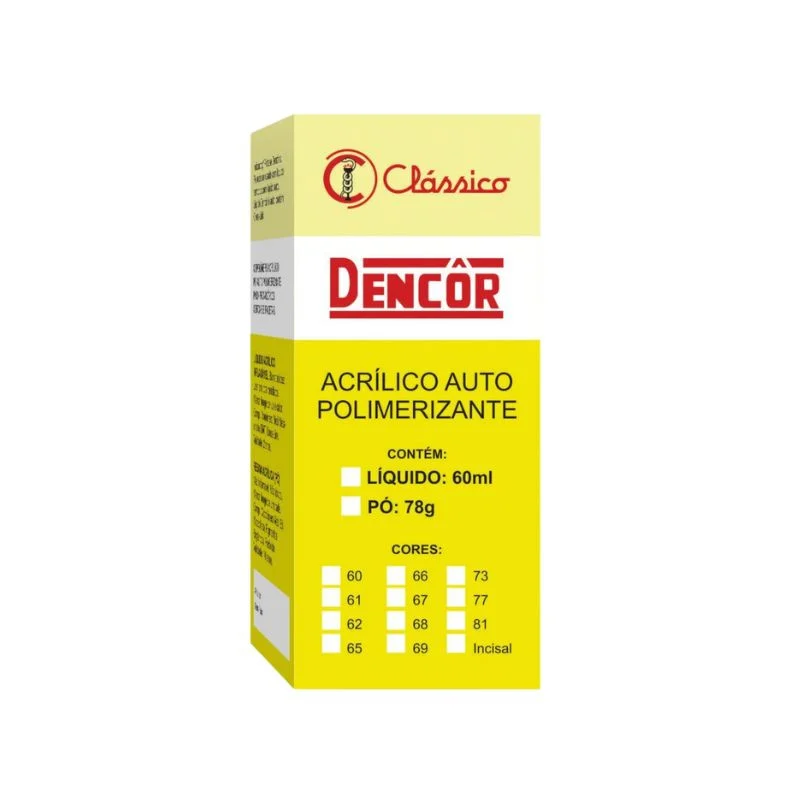 Resina acrilica auto/termo cor 66 po 78g