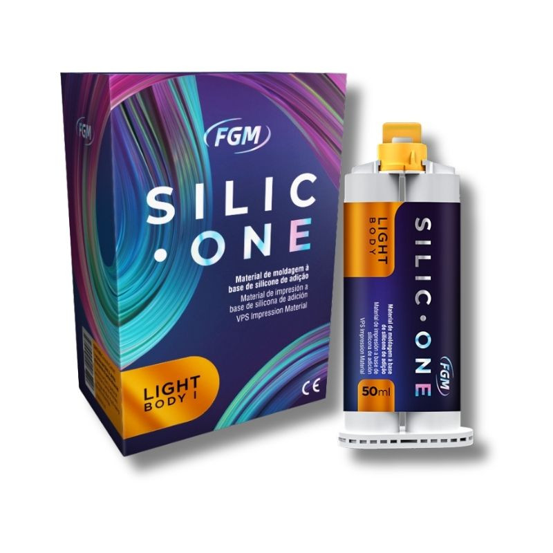 Silicone de adição pasta fluida Light body I 50ml + 6 pontas misturadoras + 6 intra