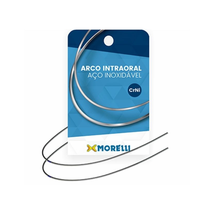 Arco intraoral superior aço CrNi - redondo 0,30mm .012 com 10 un